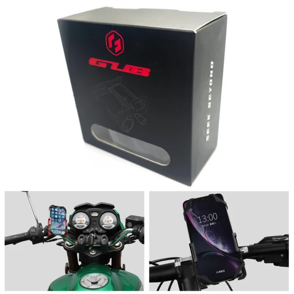 Portacelular Bicicleta Moto GUB P10 Aluminio - Imagen 3