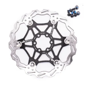 Disco Freno Flotante Snail 180mm Negro + 6 Pernos